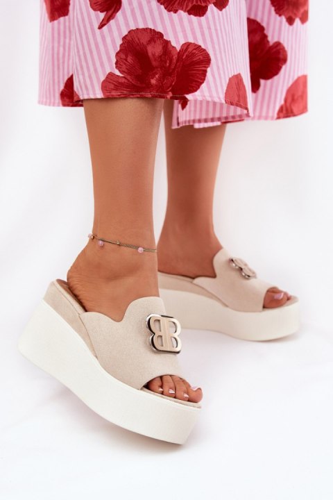 Sandał Klapki Model Tanonea 2283 36180 Light Beige - Step in style Step in style Sandał Klapki Model Tanonea 2283 36180 Light Beige - Step in style Step in style
