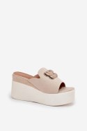 Sandał Klapki Model Tanonea 2283 36180 Light Beige - Step in style Step in style Sandał Klapki Model Tanonea 2283 36180 Light Beige - Step in style Step in style