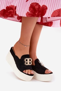 Sandał Klapki Model Tanonea 2283 Black - Step in style Step in style