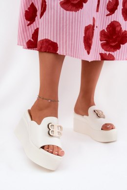 Sandał Klapki Model Tanonea 2283 White - Step in style Step in style