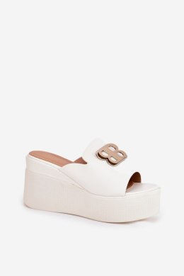 Sandał Klapki Model Tanonea 2283 White - Step in style Step in style