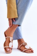 Sandał Klapki Model Victoria W-86 Beige - Step in style Step in style Sandał Klapki Model Victoria W-86 Beige - Step in style Step in style