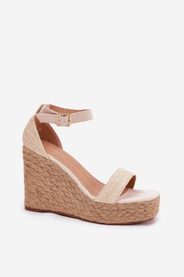 Sandały Model Adelio 5921 Beige - Step in style Step in style