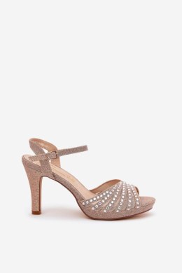 Sandały Model DA MR1038-33 Szampan - Step in style Step in style