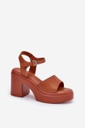 Sandały Model Korlevia 78-185 Camel - Step in style Step in style Sandały Model Korlevia 78-185 Camel - Step in style Step in style
