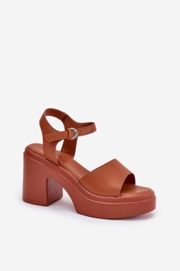 Sandały Model Korlevia 78-185 Camel - Step in style Step in style