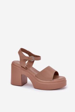 Sandały Model Korlevia 78-185 Dark Beige - Step in style Step in style