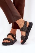 Sandały Model Leriot 88-13 Black/Brown - Step in style Step in style