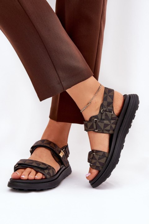Sandały Model Leriot 88-13 Black/Brown - Step in style Step in style