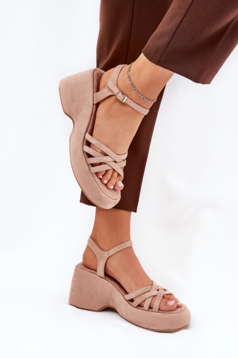 Sandały Model Nendal 1765 Beige - Step in style Step in style