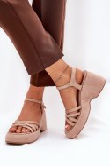 Sandały Model Nendal 1765 Beige - Step in style Step in style