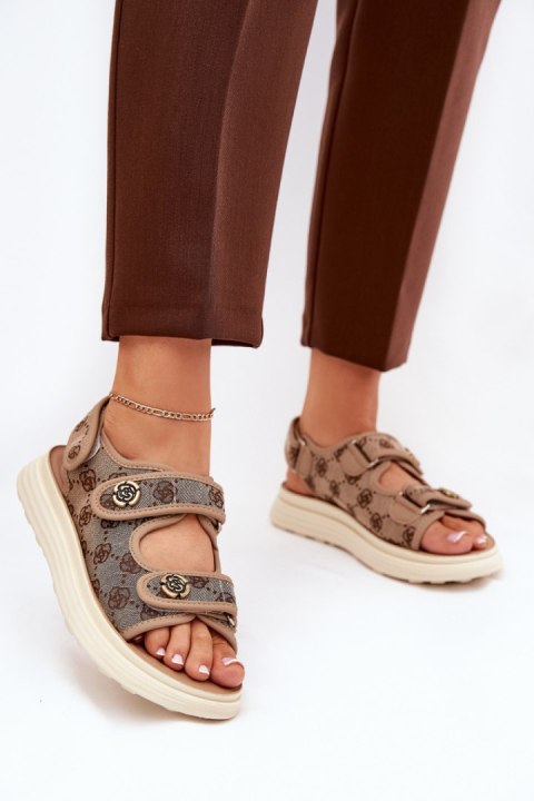 Sandały Model Pefese 88-12 Khaki - Step in style Step in style Sandały Model Pefese 88-12 Khaki - Step in style Step in style