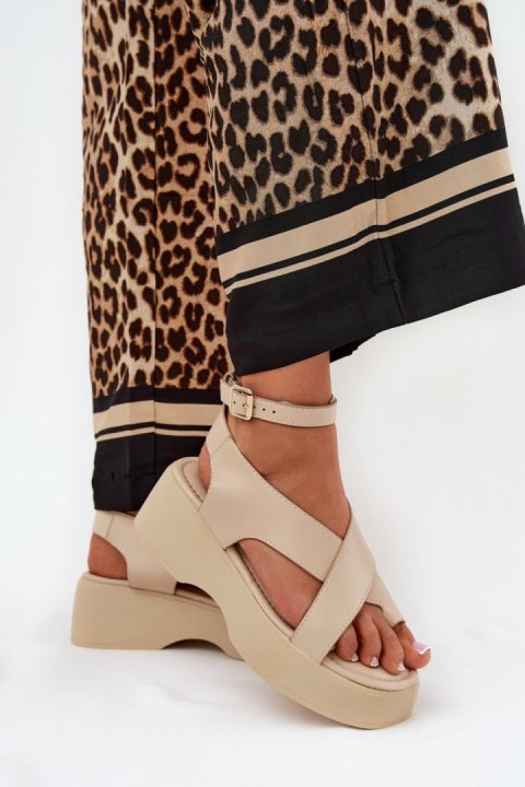 Sandały Model Tenzorus WS-001 Beige - Step in style Step in style Sandały Model Tenzorus WS-001 Beige - Step in style Step in style