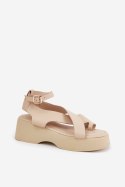 Sandały Model Tenzorus WS-001 Beige - Step in style Step in style Sandały Model Tenzorus WS-001 Beige - Step in style Step in style