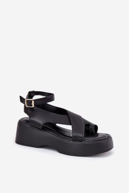 Sandały Model Tenzorus WS-001 Black - Step in style Step in style