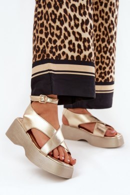 Sandały Model Tenzorus WS-001 Gold - Step in style Step in style