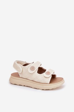 Sandały Model Zoliner 88-02 Beige - Step in style Step in style