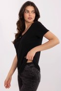 Bluzka Model DHJ-BZ-25168.00 Black - Italy Moda Italy Moda Bluzka Model DHJ-BZ-25168.00 Black - Italy Moda Italy Moda