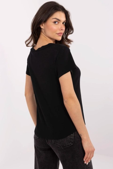 Bluzka Model DHJ-BZ-25168.00 Black - Italy Moda Italy Moda Bluzka Model DHJ-BZ-25168.00 Black - Italy Moda Italy Moda