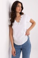 Bluzka Model DHJ-BZ-25168.00 Ecru - Italy Moda Italy Moda Bluzka Model DHJ-BZ-25168.00 Ecru - Italy Moda Italy Moda