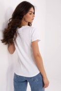 Bluzka Model DHJ-BZ-25168.00 Ecru - Italy Moda Italy Moda Bluzka Model DHJ-BZ-25168.00 Ecru - Italy Moda Italy Moda
