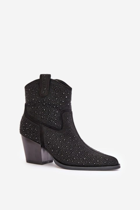 Botki Model S.Barski HY42-121 Black - Step in style Step in style Botki Model S.Barski HY42-121 Black - Step in style Step in style