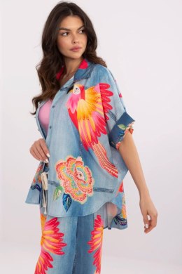 Koszula Damska Model DHJ-KS-19007-6.86 Blue - Italy Moda Italy Moda
