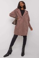 Płaszcz Damski Model MBM-PL-1517.00P Dark Pink - MBM MBM Płaszcz Damski Model MBM-PL-1517.00P Dark Pink - MBM MBM