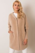 Płaszcz Damski Model MBM-PL-1518.95P Beige - MBM MBM Płaszcz Damski Model MBM-PL-1518.95P Beige - MBM MBM