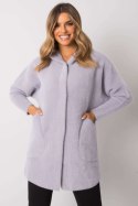 Płaszcz Damski Model MBM-PL-1518.95P Light Grey - MBM MBM Płaszcz Damski Model MBM-PL-1518.95P Light Grey - MBM MBM