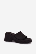 Sandał Klapki Model Afisal 1763 Black - Step in style Step in style Sandał Klapki Model Afisal 1763 Black - Step in style Step in style