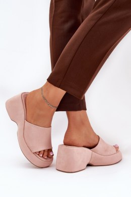 Sandał Klapki Model Afisal 1763 Pink - Step in style Step in style