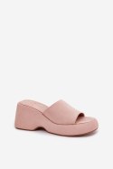 Sandał Klapki Model Afisal 1763 Pink - Step in style Step in style Sandał Klapki Model Afisal 1763 Pink - Step in style Step in style