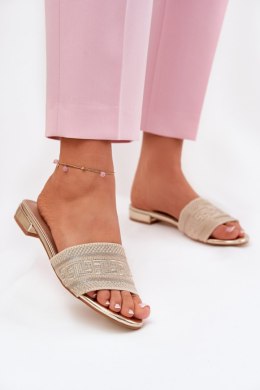 Sandał Klapki Model Fexxy 8076 Gold - Step in style Step in style