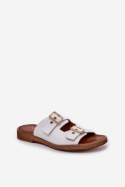 Sandał Klapki Model Zazoo 3020 White - Step in style Step in style Sandał Klapki Model Zazoo 3020 White - Step in style Step in style