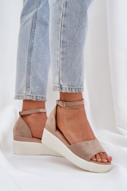 Sandały Model Gillifia JH519P Dark Beige - Step in style Step in style