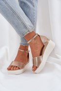 Sandały Model Gillifia JH519P Gold - Step in style Step in style Sandały Model Gillifia JH519P Gold - Step in style Step in style