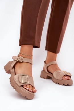 Sandały Model Gofielle 8068 Beige - Step in style Step in style