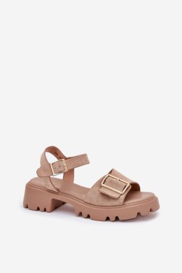 Sandały Model Gofielle 8068 Beige - Step in style Step in style
