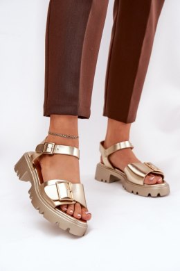 Sandały Model Gofielle 8068 Gold - Step in style Step in style