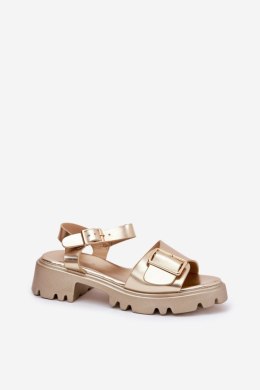 Sandały Model Gofielle 8068 Gold - Step in style Step in style