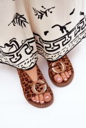 Sandały Model Haliones A8230 Brown Panterka - Step in style Step in style