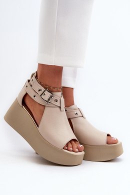 Sandały Model Zazoo 1732 Beige - Step in style Step in style