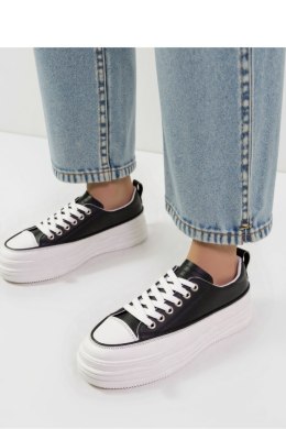 Damskie Sneakersy PLATFORMIA ? Black White - Inello Inello