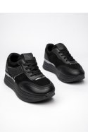 Damskie Sneakersy VELMIA BLACK - Inello Inello Damskie Sneakersy VELMIA BLACK - Inello Inello