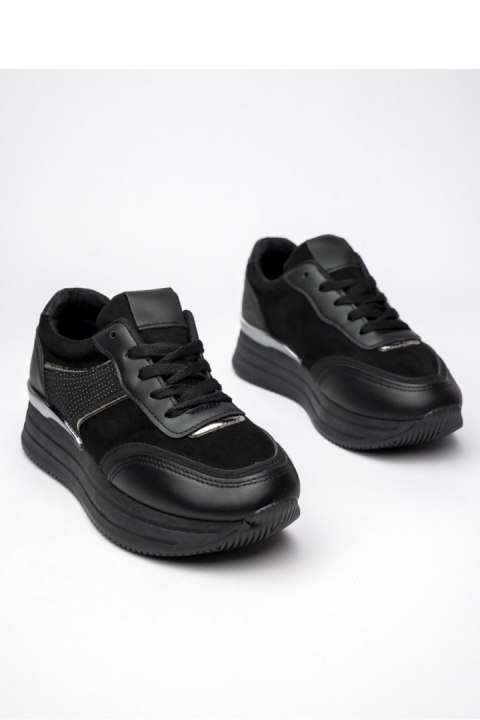Damskie Sneakersy VELMIA BLACK - Inello Inello Damskie Sneakersy VELMIA BLACK - Inello Inello