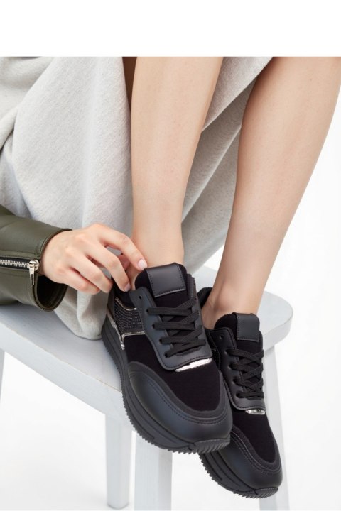 Damskie Sneakersy VELMIA BLACK - Inello Inello Damskie Sneakersy VELMIA BLACK - Inello Inello