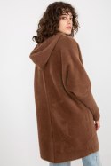 Płaszcz Damski Model MBM-PL-19905-1.96P Brown - MBM MBM Płaszcz Damski Model MBM-PL-19905-1.96P Brown - MBM MBM