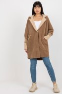 Płaszcz Damski Model MBM-PL-2001.95P Light Brown - MBM MBM Płaszcz Damski Model MBM-PL-2001.95P Light Brown - MBM MBM