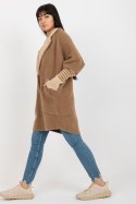 Płaszcz Damski Model MBM-PL-2001.95P Light Brown - MBM MBM Płaszcz Damski Model MBM-PL-2001.95P Light Brown - MBM MBM